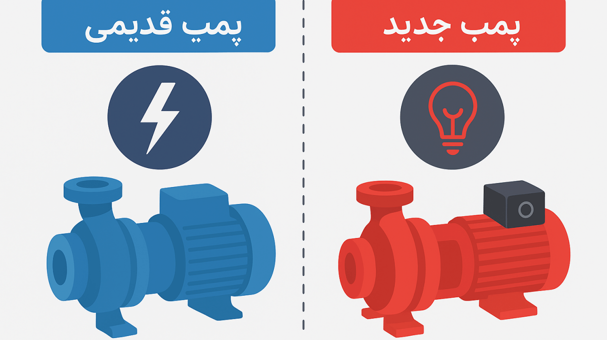 مقایسه راندمان پمپ‌ نسل قدیم و جدید